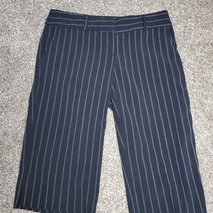 Black and White Striped Slacks